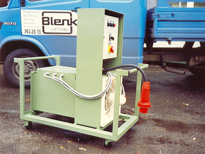 ca. 50 transportable 21 KW Elektrolufterhitzer