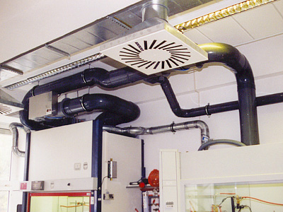 Zu- und Abluftanlage Laborräume Kardiologie