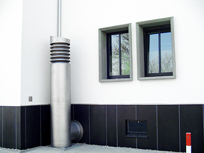 Umbau Abluft Großküche, Außenluftansaug