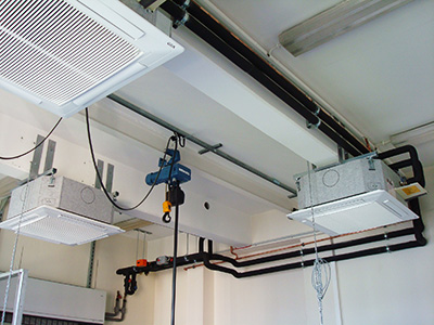 Kälteverteilung und Regelung für Laborraum