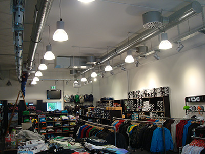 Mieterausbauten Zu und Abluiftsystem