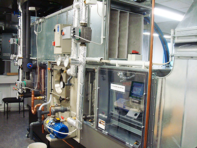 Musteranlage für Lehrzwecke mit Simulationsluft und Kälteversorgung, mit MSR Anlage