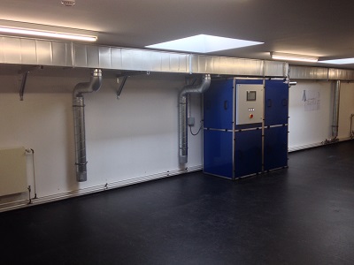 Umluftvollklimatisierung Kunstdepot mit MSR Anlage - April 2015