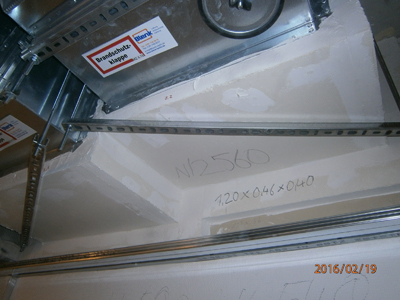 Brandschutztechn. Sanierung Flure, Fluchtwege, hierzu 430 Brandschutzklappen und zubehr - Mrz 2016