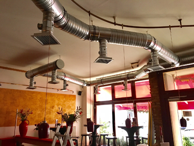 Zu- und Abluftanlage mit WRG für Raucherkneipe - Dezember 2016