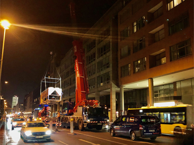 Austausch Kaltwassersatz mit Nachteinsatz Kran - Dezember 2019